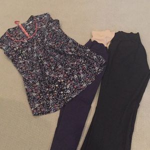 Maternity lot: GAP pants, motherhood maternity set